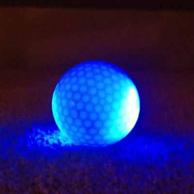 Bolas de golf de juego azul