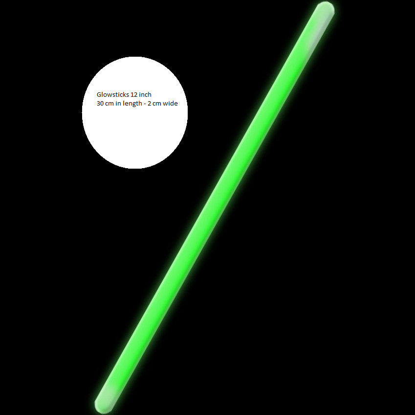 Glowsticks 30 cm verde