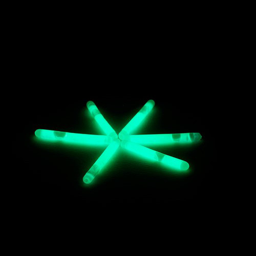 Glowsticks 4 cm verde 50 piezas