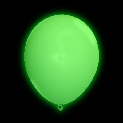 Globo LED verde 5 piezas