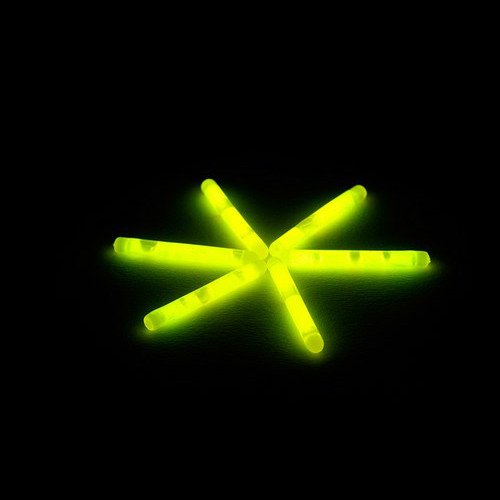 Glowsticks 4 cm amarillo 50 piezas