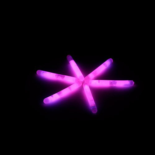 Glowsticks 4 cm rosa 50 piezas