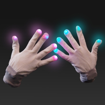 Guantes LED blanco