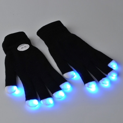 Guantes LED negro